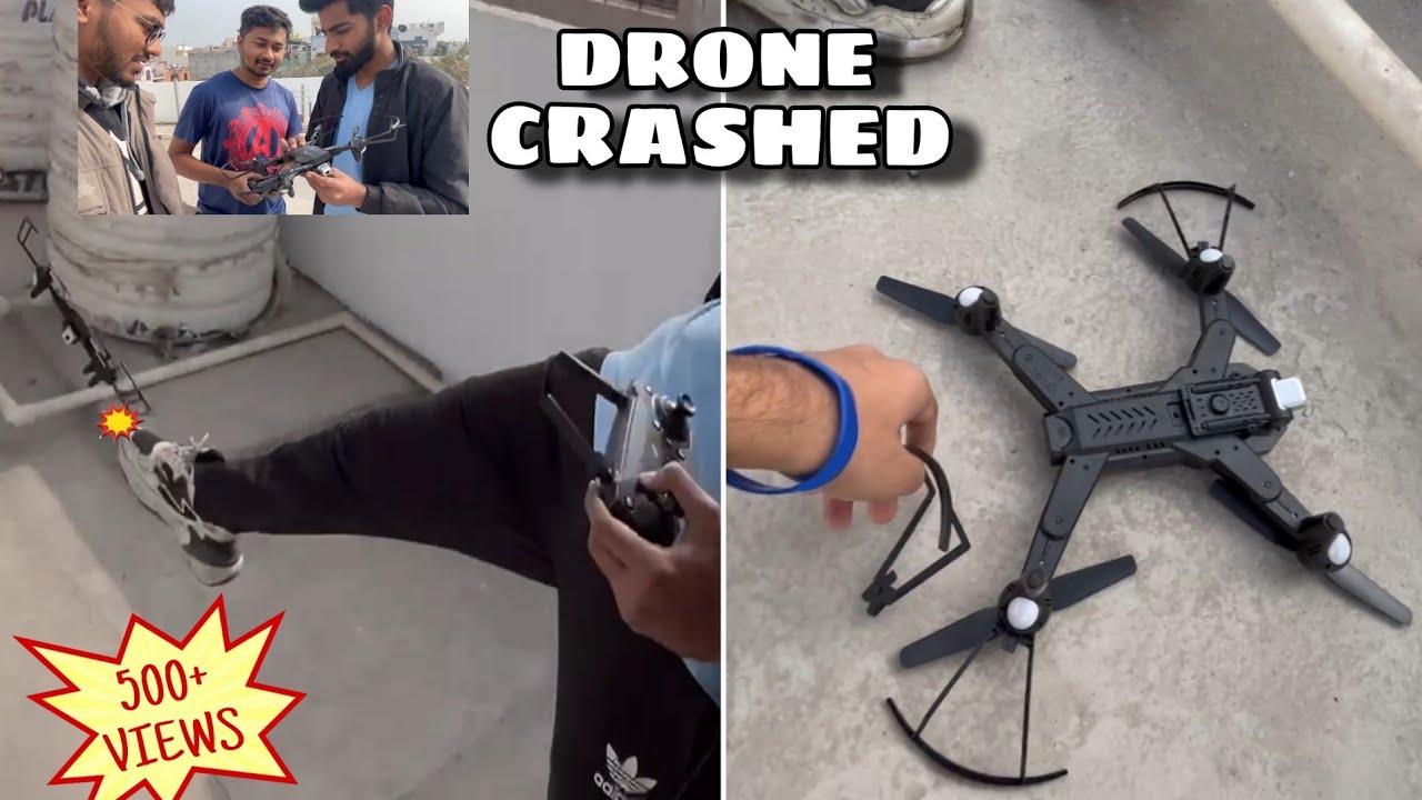 Drone show crash